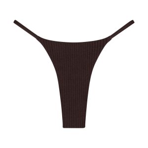 Brazil Thong - Espresso Wide Rib