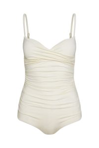 Bordeaux One Piece (Full Coverage) - Ivory