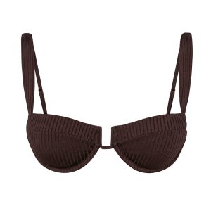 Cala Roja Top - Espresso Wide Rib