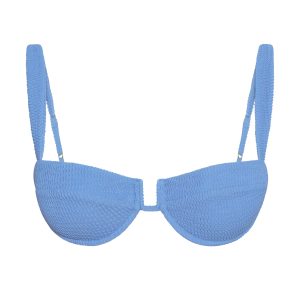 Cala Roja Top - Azure Crinkle