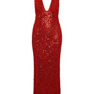 Catania Dress - Chili Pepper Sequin