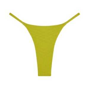 Brazil Thong - Chartreuse Summer Plaid