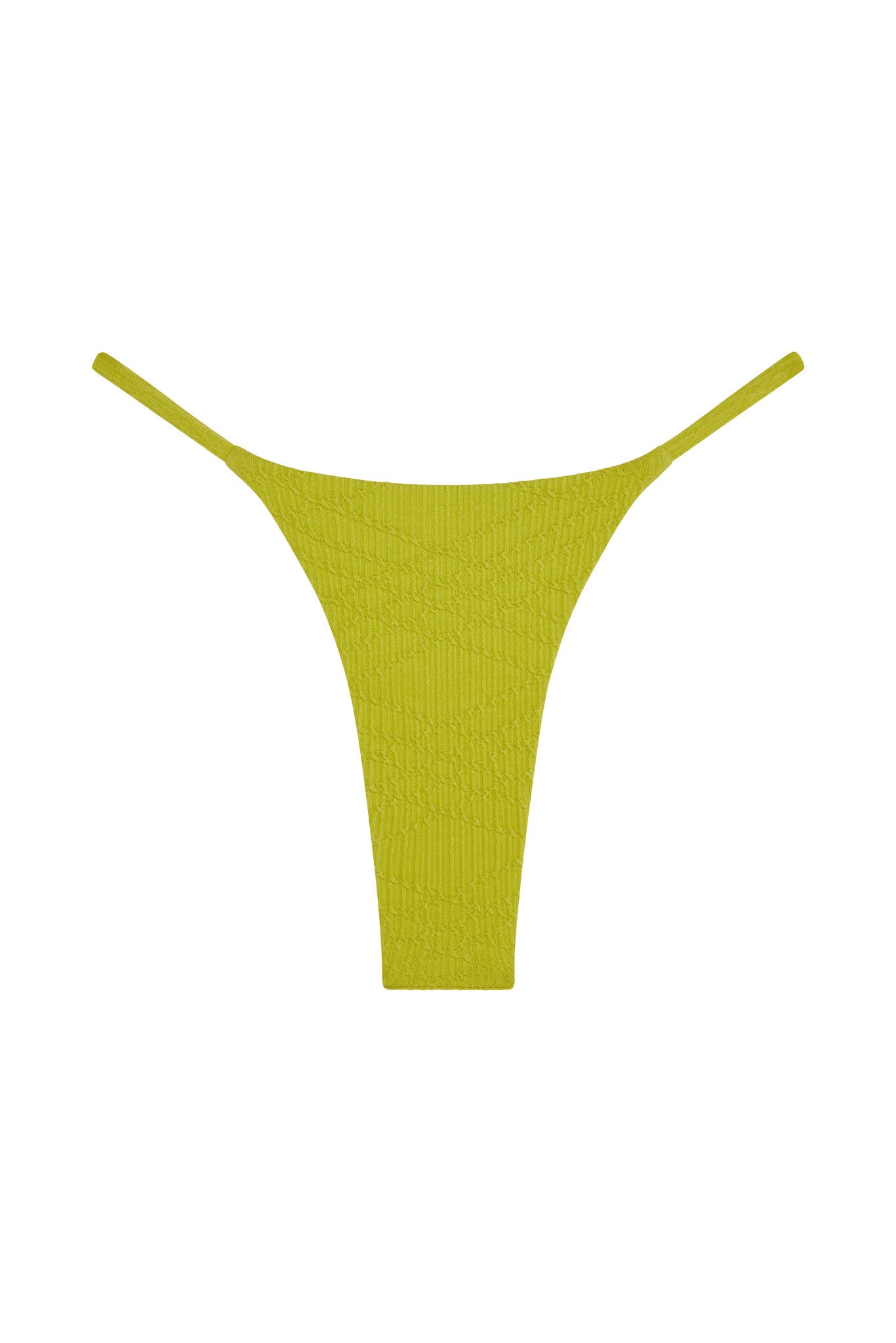 Brazil Thong - Chartreuse Summer Plaid