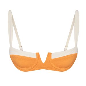 Clovelly Top - Clementine/Ivory Boucle