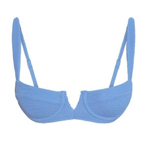 Clovelly Top - Azure Crinkle