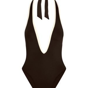 Cyprus One Piece - Espresso/Ivory