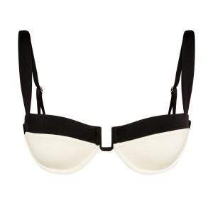 Cala Roja Top - Ivory/Black