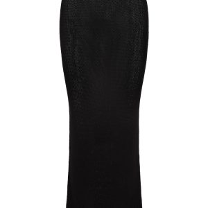 Fontelina Skirt - Black Open Knit