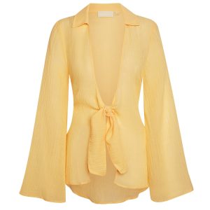 Grenada Tunic - Honey Crinkle Linen