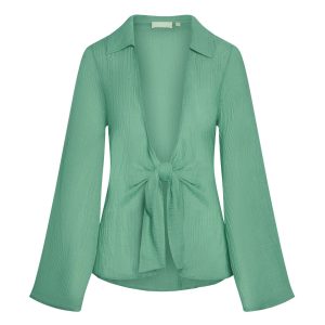 Grenada Tunic - Pond Crinkle Linen