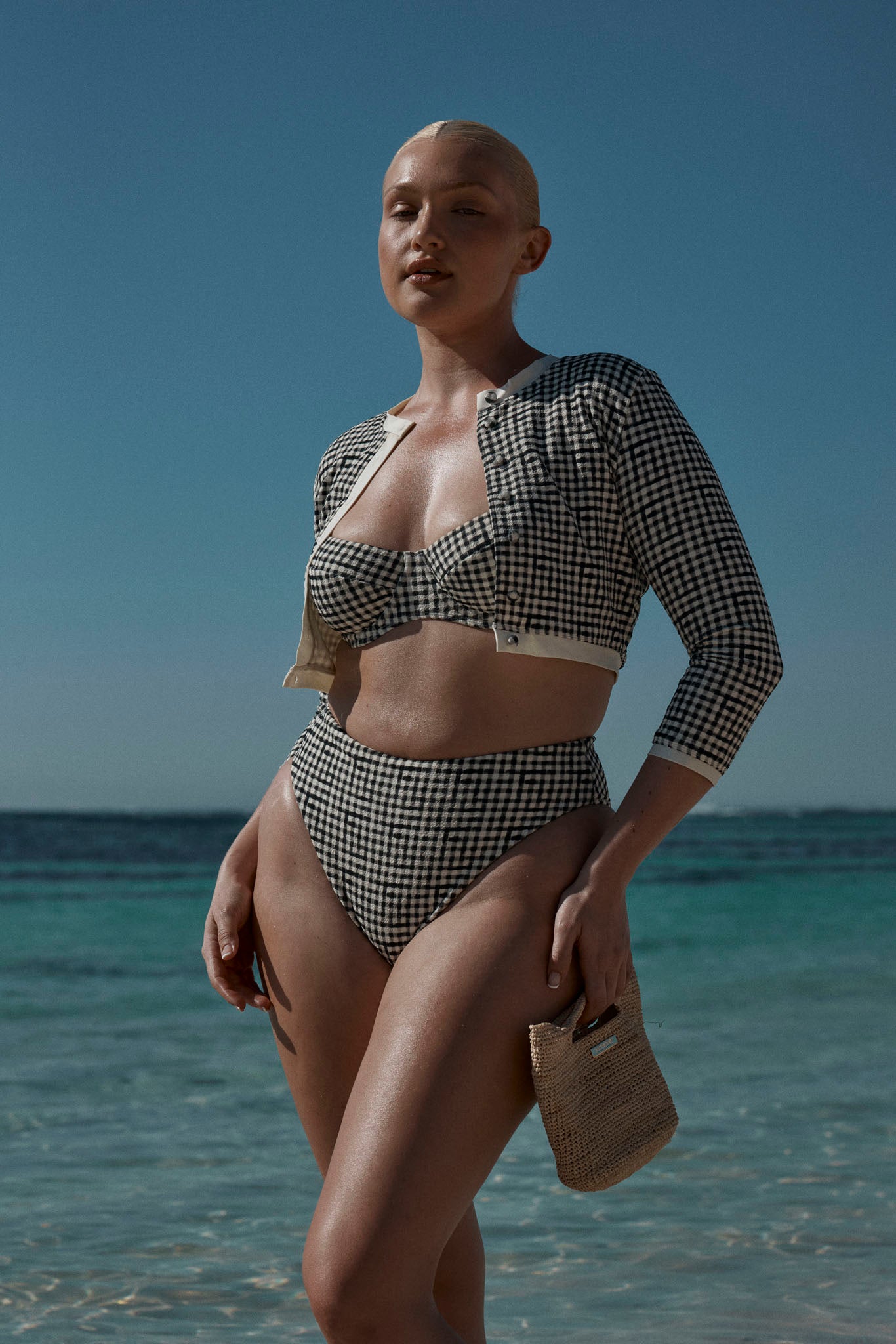 Formentera Bottom - Black Gingham - Image 2