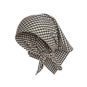 Monday Head Scarf - Black Gingham