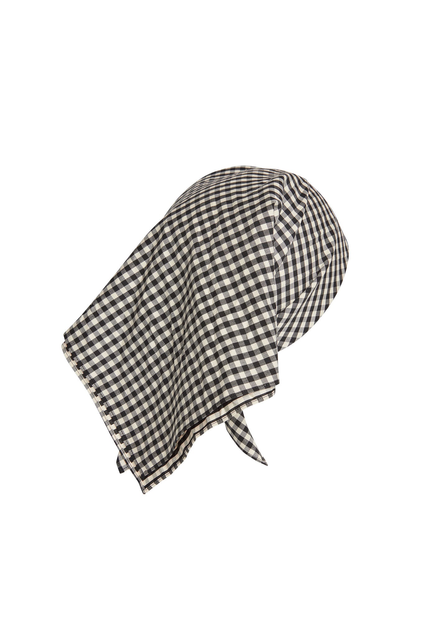Monday Head Scarf - Black Gingham - Image 6