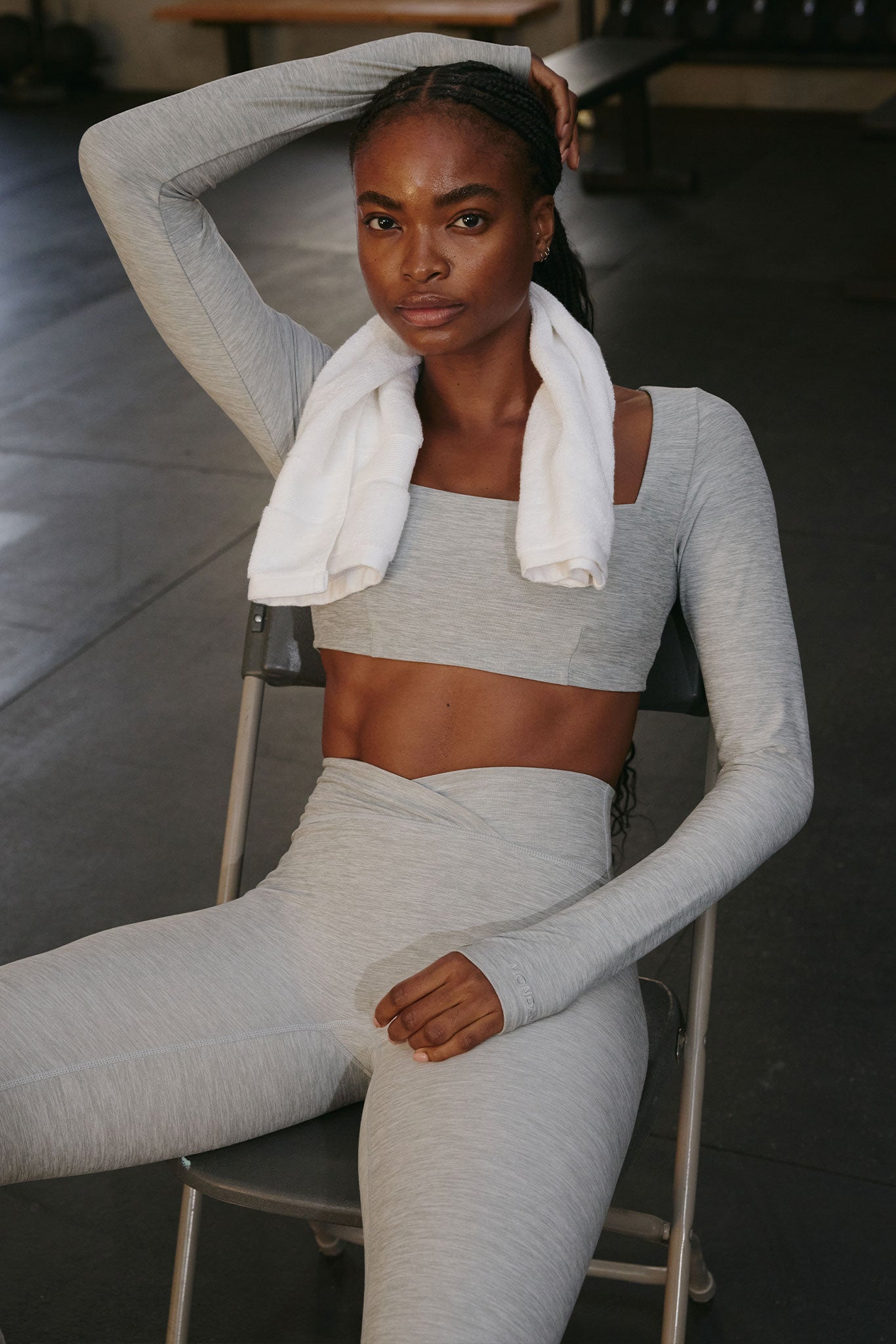 Bellevue Top - Heather Grey - Image 4