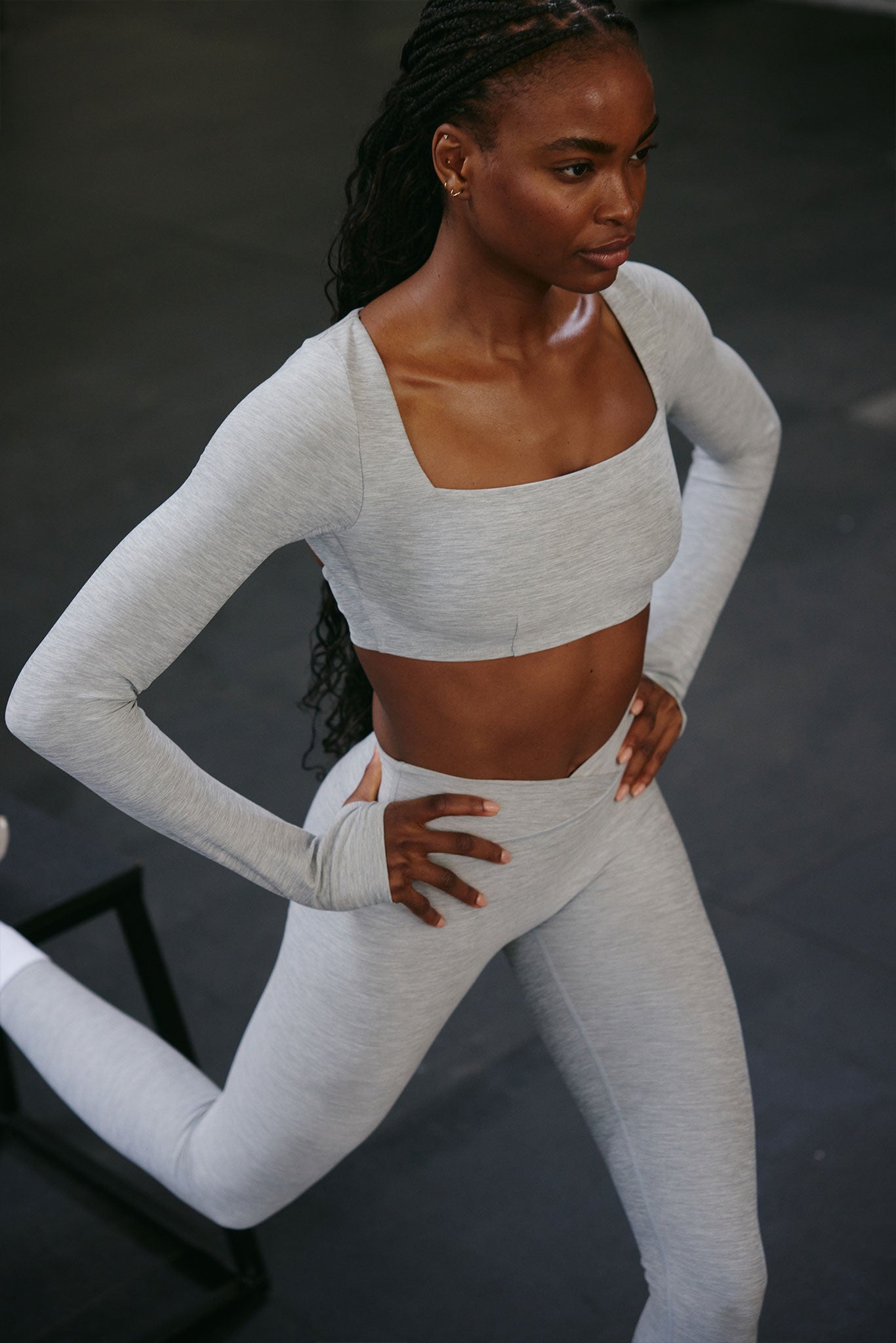 Bellevue Top - Heather Grey - Image 2