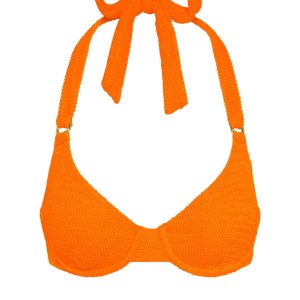 Honolulu Top - Tangerine Crinkle