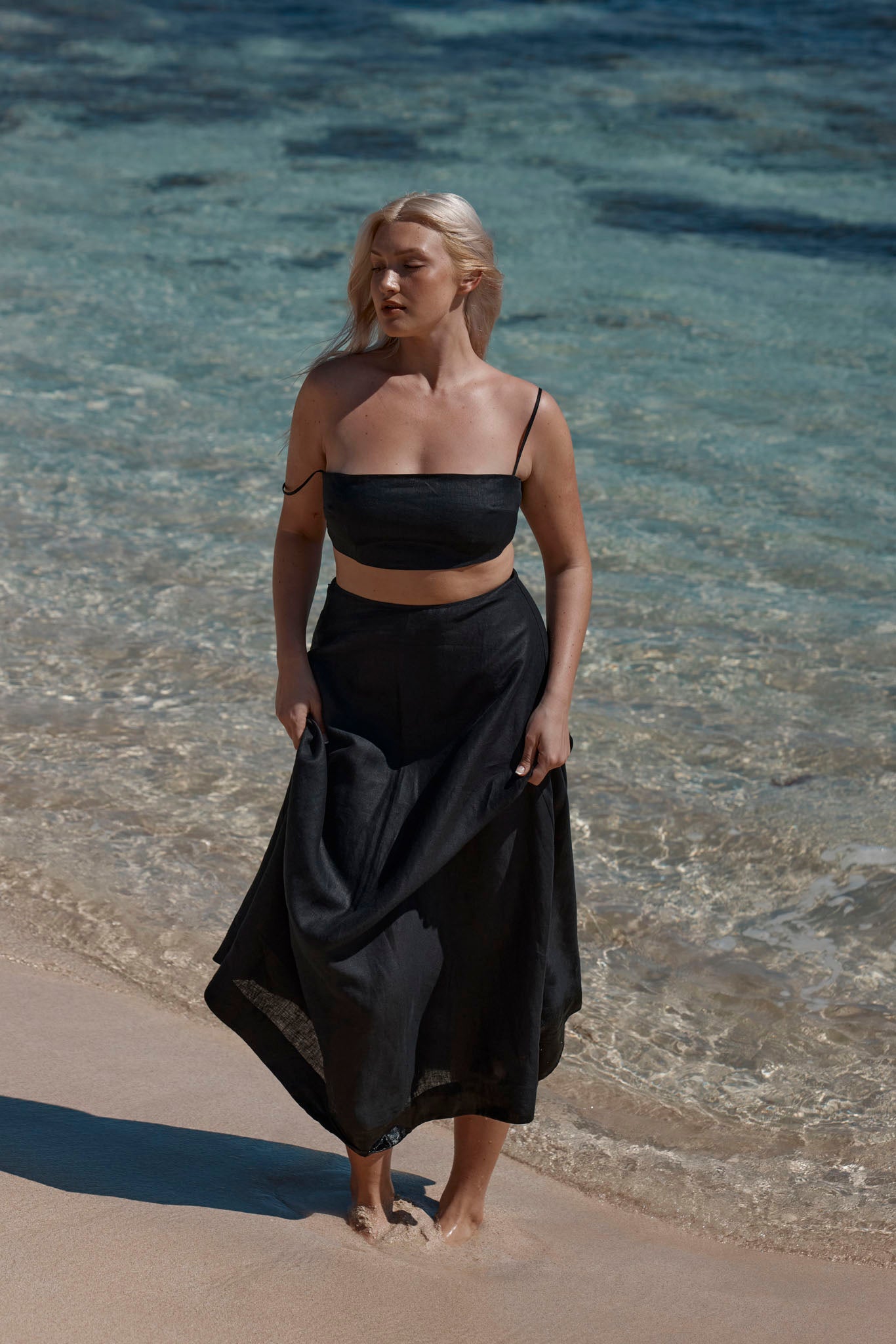 San Diego Top - Black Linen - Image 5