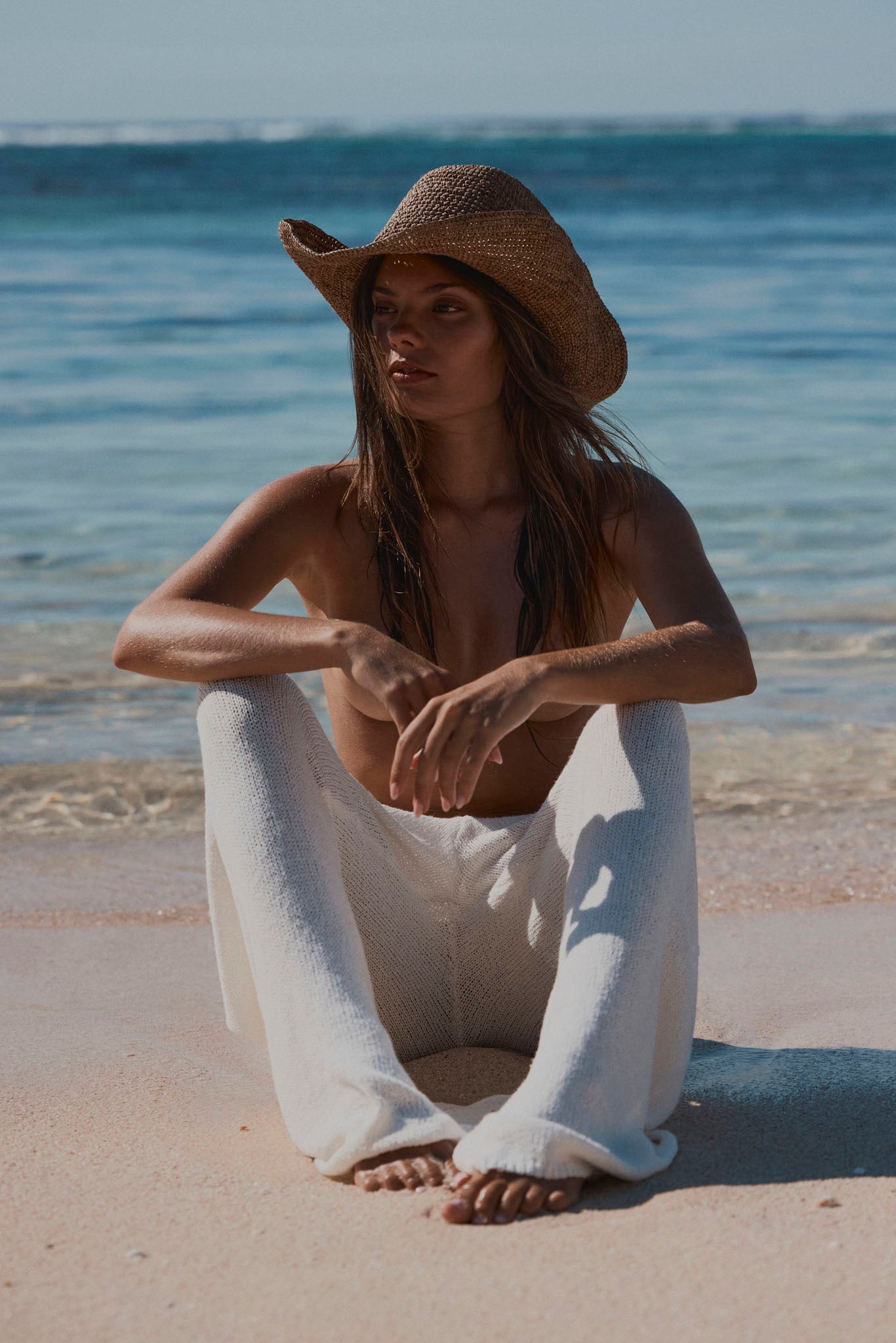 Exuma Raffia Hat - Husk - Image 4
