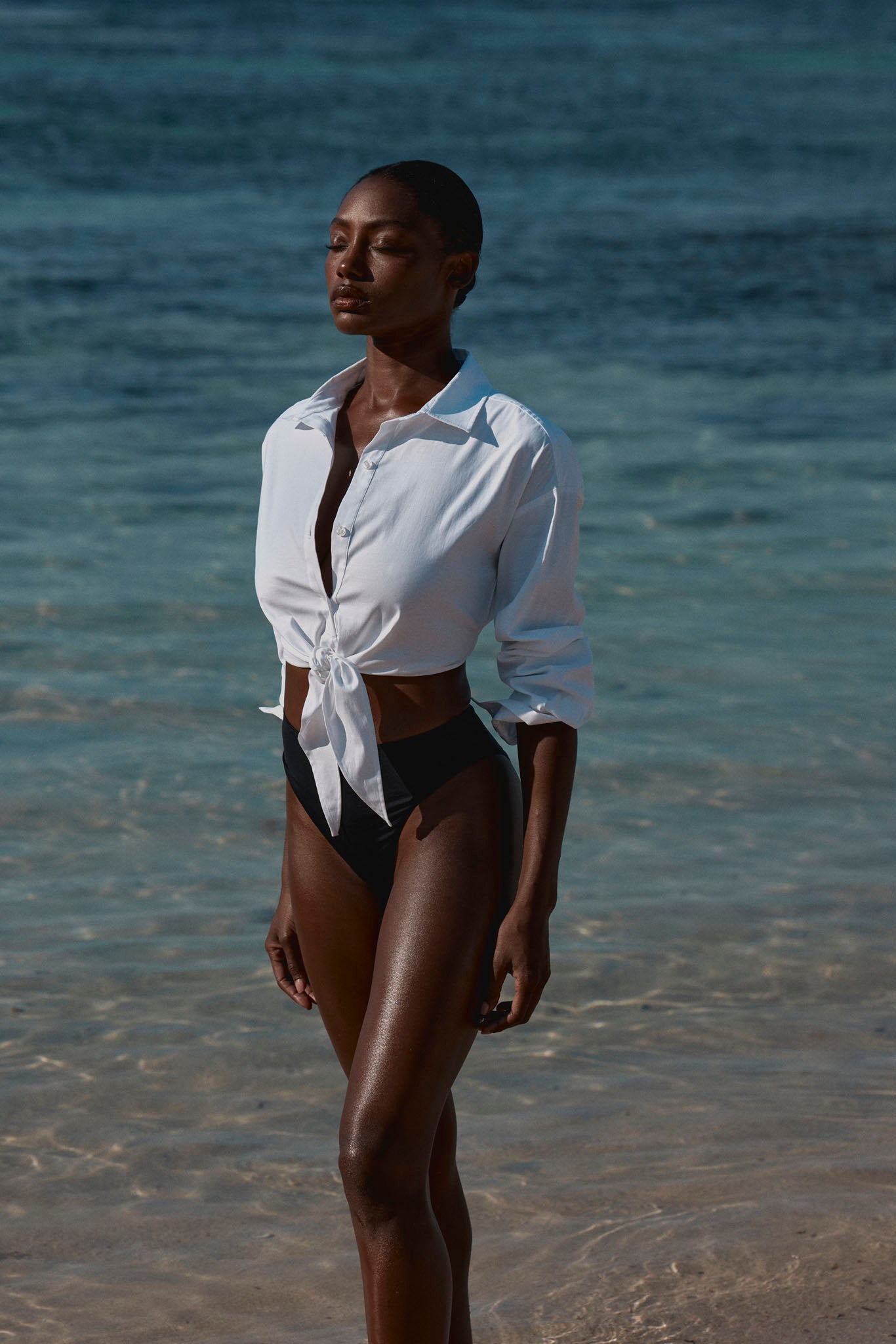 La Jolla Tie Shirt - White - Image 2