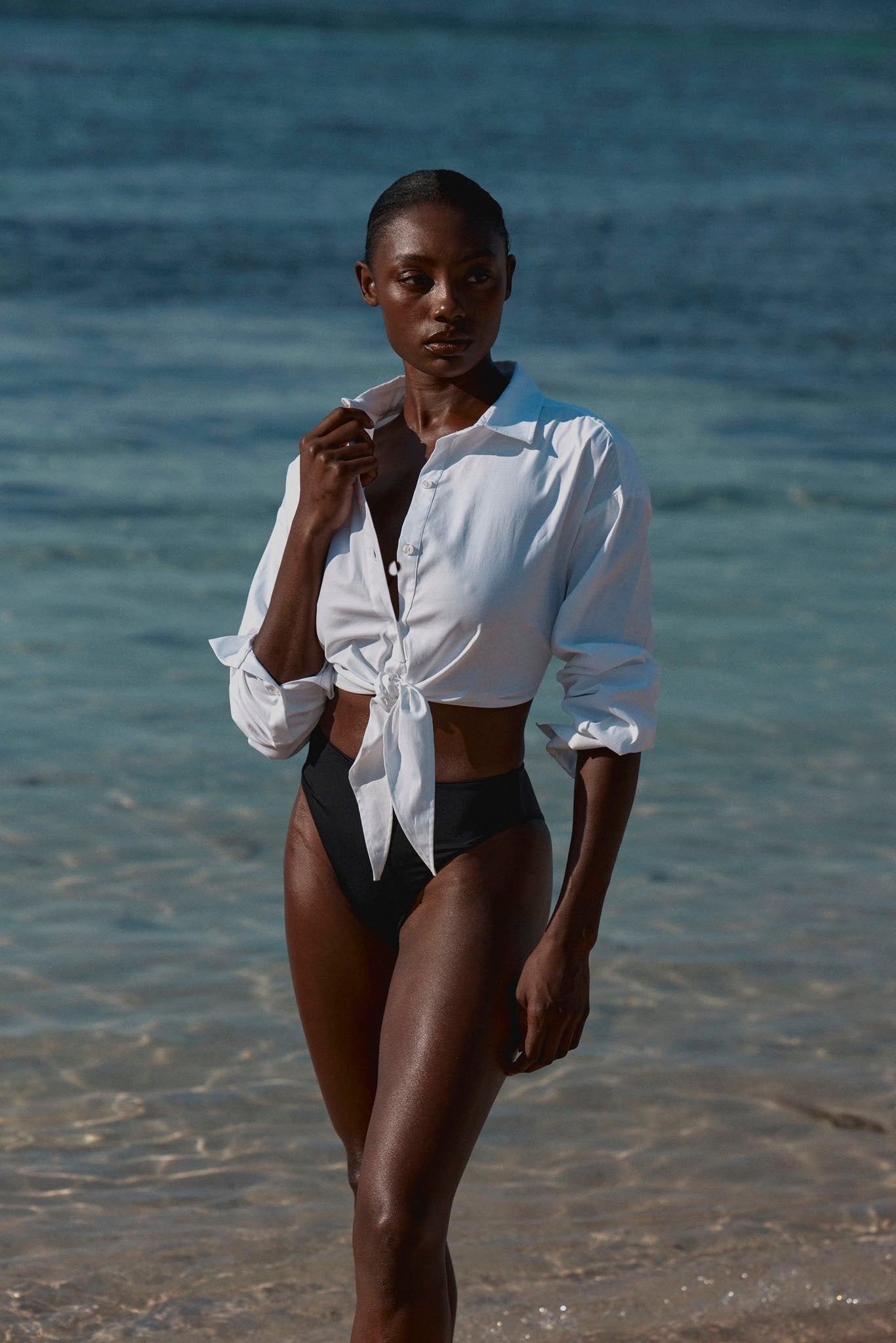 La Jolla Tie Shirt - White - Image 6