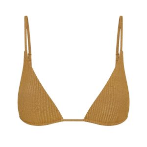 Kauai Top - Antique Gold Lurex Rib