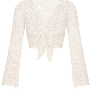 St. Barth's Top - Ivory Crochet