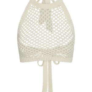Napoli Top - Ivory Chunky Crochet