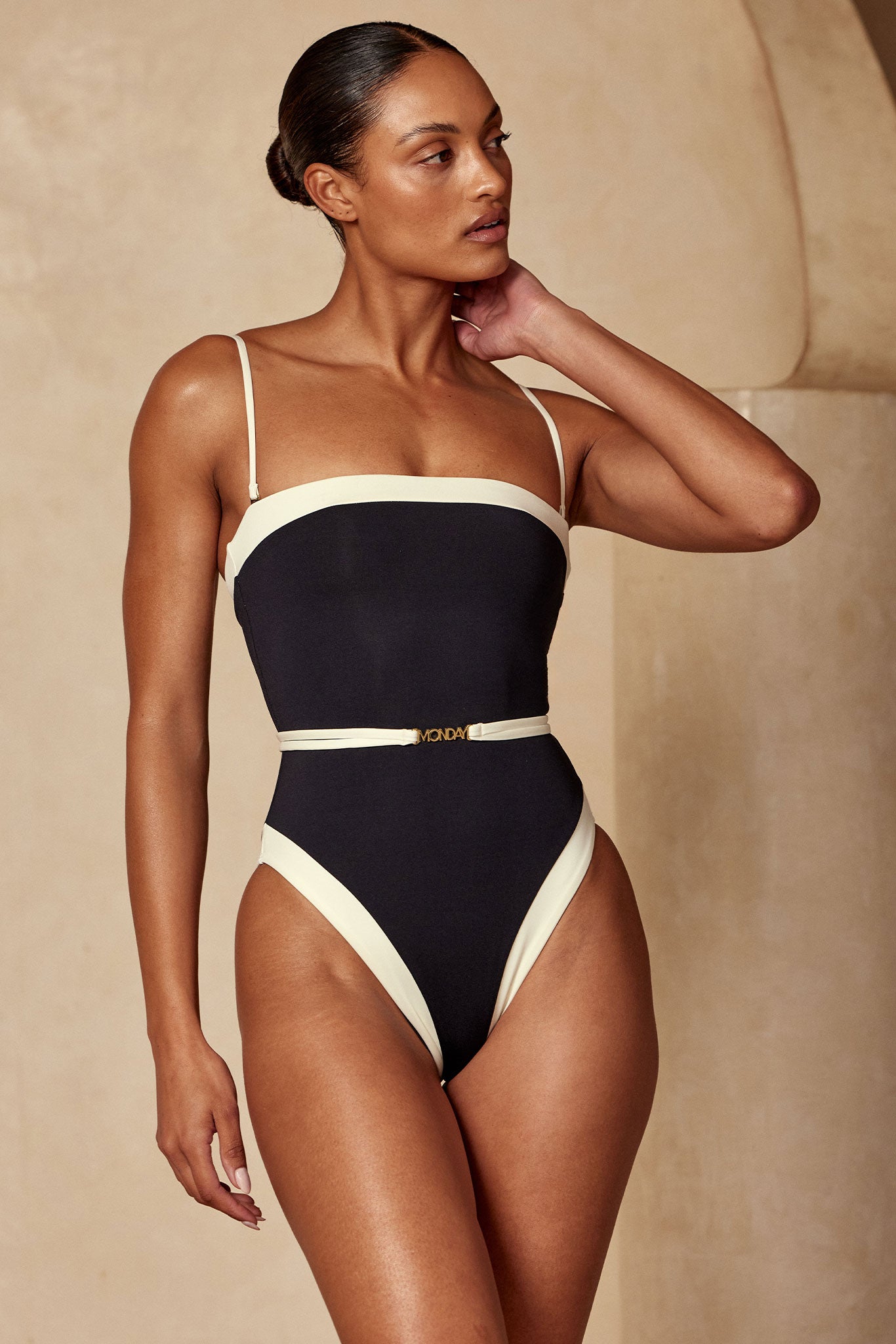 Miami One Piece - Black/Ivory - Image 6
