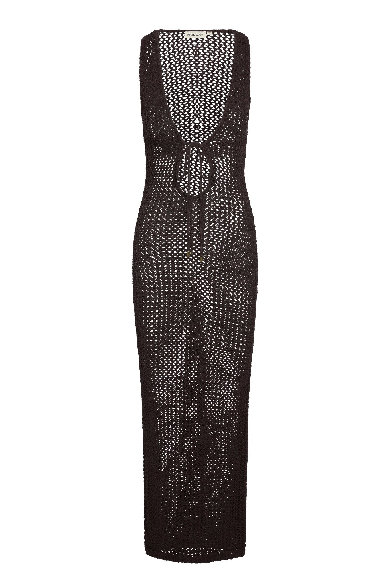 Monte Carlo Tie Dress - Espresso Petit Crochet