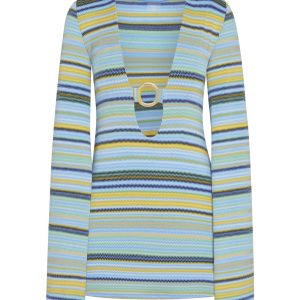 Montego Mini Dress - Sardinia Stripe Azure