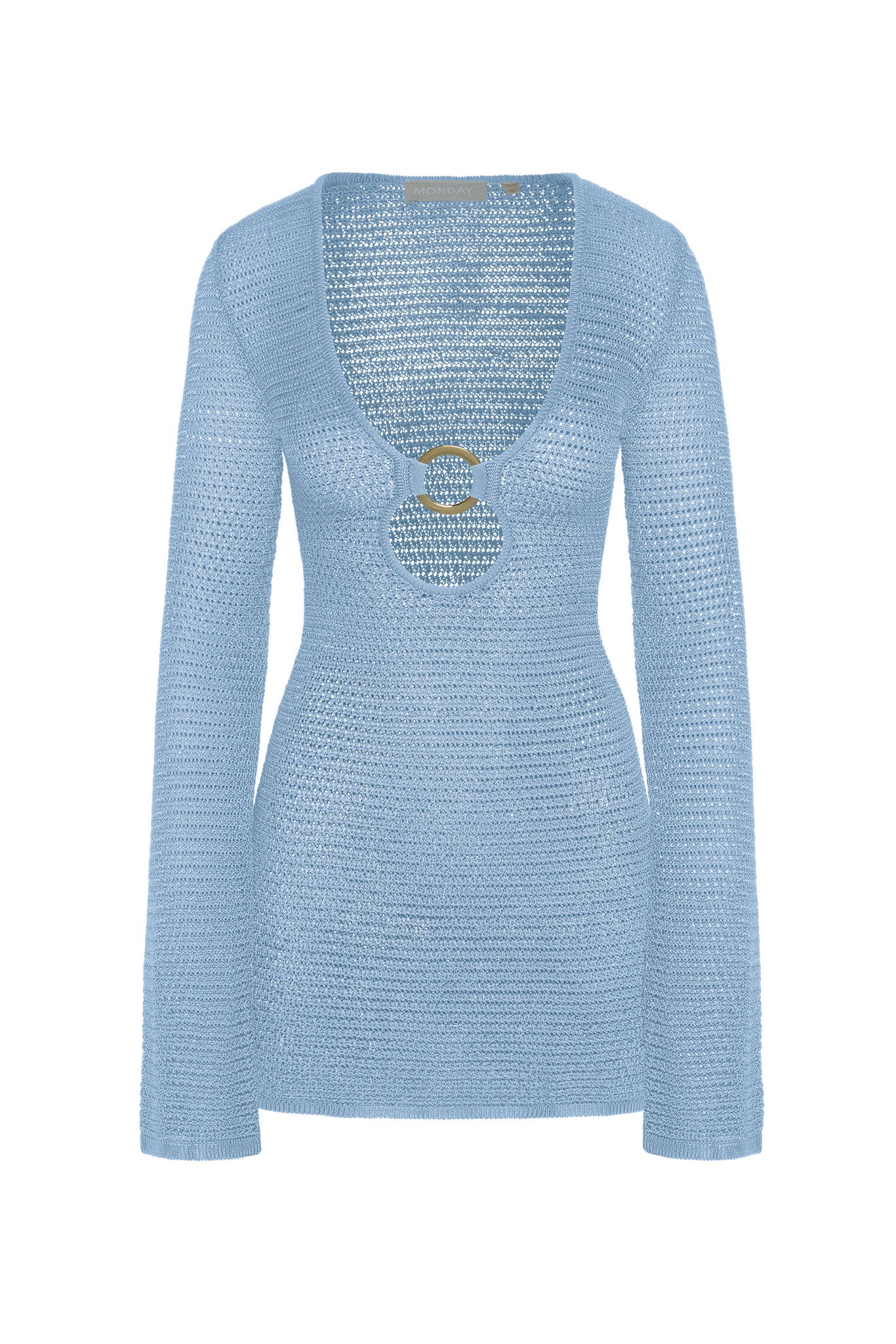 Montego Mini Dress - Sky Treble Knit