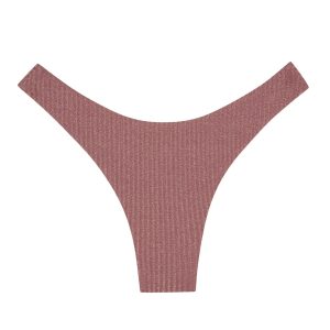 Byron Bottom - Mauve Lurex Rib