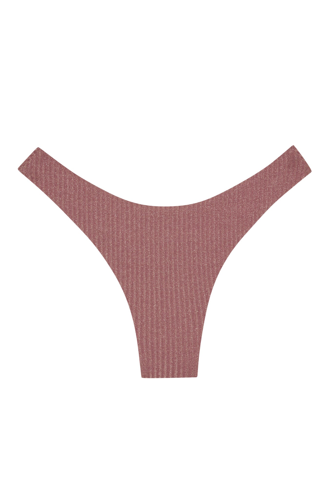 Byron Bottom - Mauve Lurex Rib