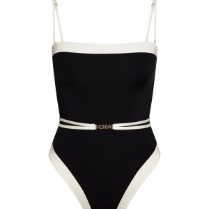 Miami One Piece - Black/Ivory