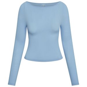 Paddington Long Sleeve - Sky Lightweight Rib