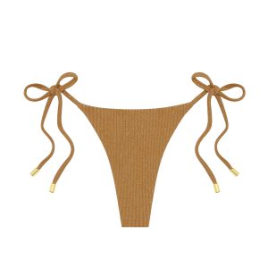 Palma Thong - Antique Gold Lurex Rib