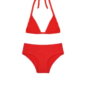 Palma Top & Seychelles Bottom Set - Chili Pepper Crinkle