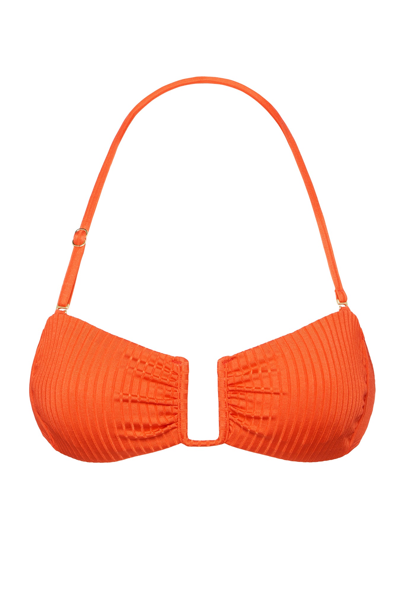 St. Martinique Bandeau - Papaya Wide Rib