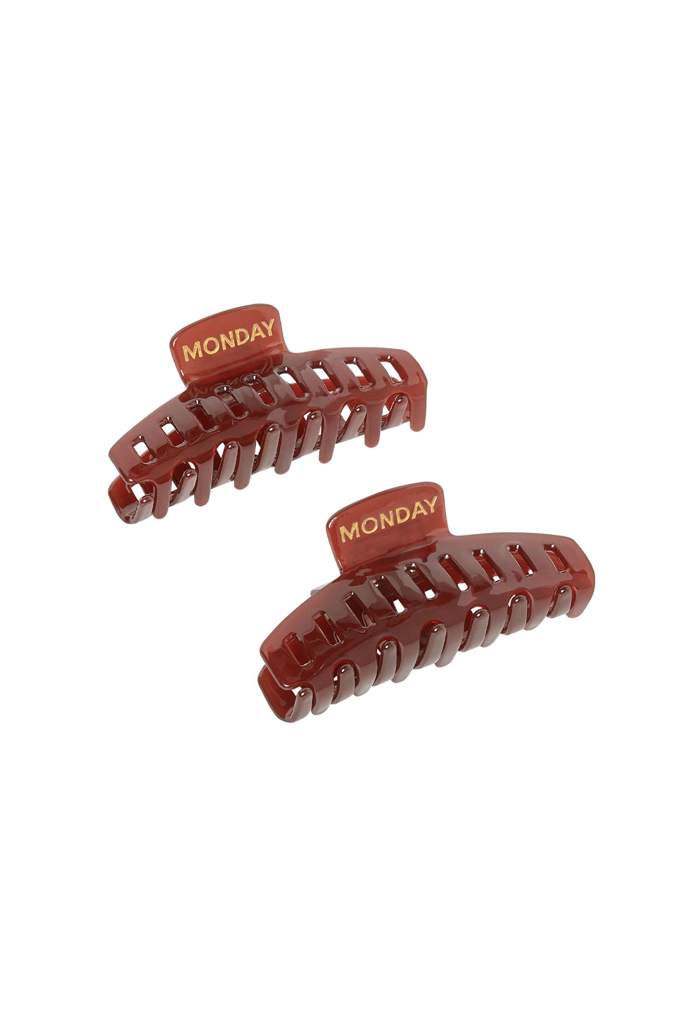 Staniel Cay Medium Hair Clip Set - Brown