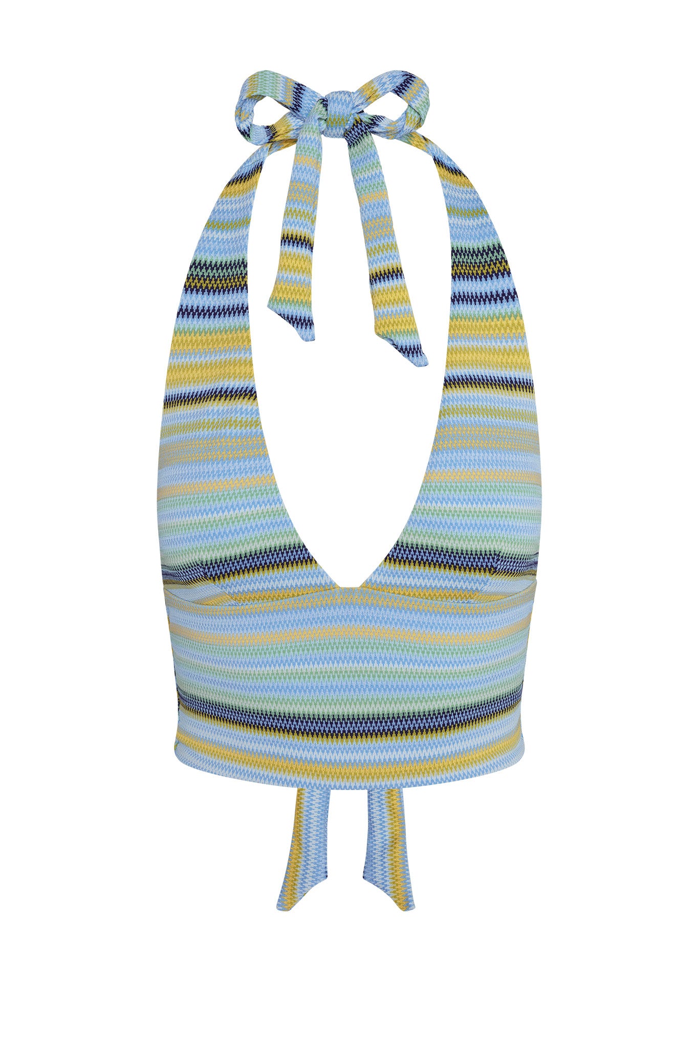 Toulon Top - Sardinia Stripe Azure