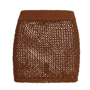Venice Skirt - Bronze Diamond Crochet