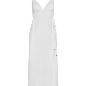 Levanzo Dress - White Linen