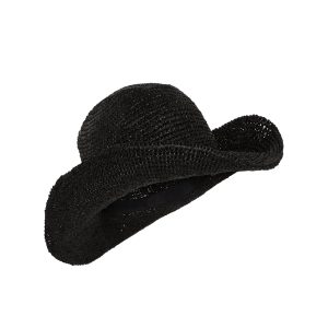 Exuma Raffia Hat - Black